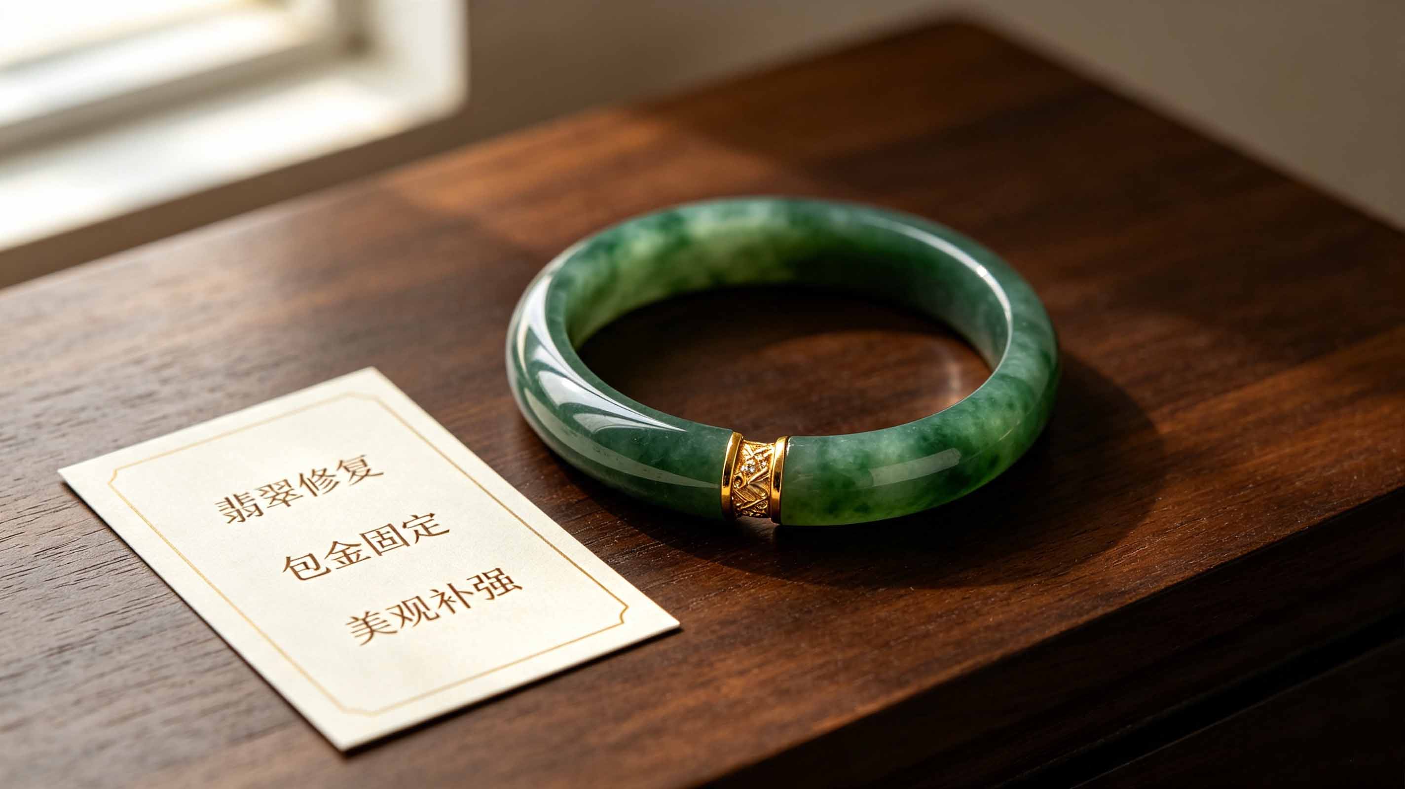 翡翠手镯断了之后修复，修复过的手镯还可以回收吗